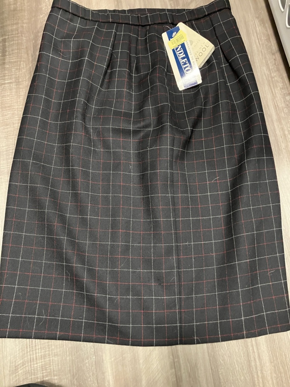 NWT Pendleton petite Wool Skirt vintage size 12 plaid
